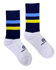 Gaelic Armour Elite Midi Sock (Navy Yellow Sky Blue) 9-12